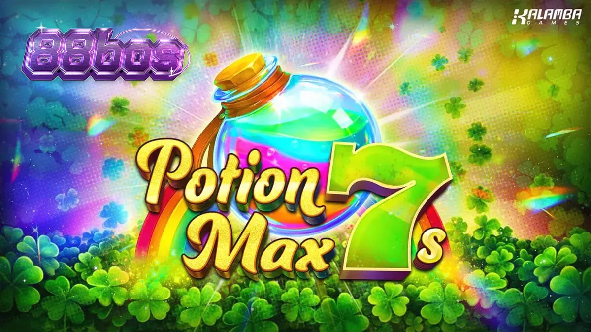 Tampilan visual mesin slot Potion Max 7s dengan tema Irlandia yang cerah